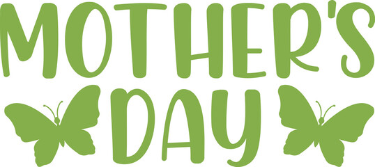 Fototapeta premium Mother’s Day typography clip art design on plain white transparent isolated background for sign, card, shirt, hoodie, sweatshirt, apparel, tag, mug, icon, poster or badge