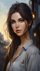 Fototapeta premium portrait of a woman
