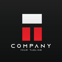 Logo vector template of letter T