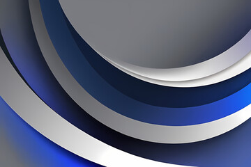 Obraz premium Gray background with gradient and modern abstract shapes.
