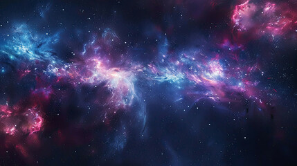 Naklejka premium Hyperreal Galaxy A Beautiful and Impressive Spectacle