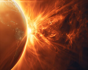 Solar Flare Engulfs Earth in Cosmic Phenomenon