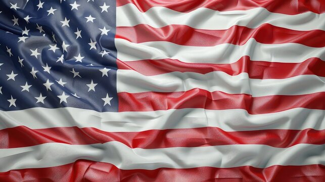 Waving American Flag Happy Memorial day
