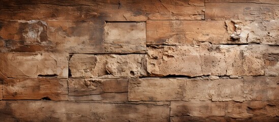 Old brick wall texture background for interior exterior decoration and industrial construction concept design.