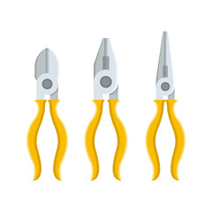 illustration design of pliers work equipment