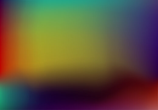 Yellow mauve orange blue purple spots wallpaper. Indigo orchid red fuchsia background print for label cover packaging cards advertisement flyer. Ochre azure jade pink violet stripes gradient banner.