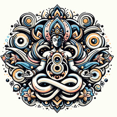 abstract painting karma vector