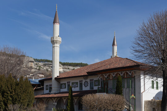 Bakhchisarai Museum-Reserve "Khan's Palace Ensemble of the XVI-XIX centuries". Bakhchisarai, Crimea, Russia. 23.02.2024