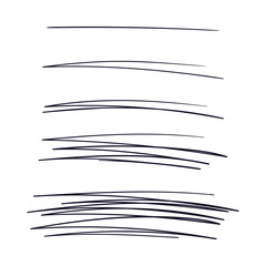 Random Hand Drawn Lines Scribbles Set Vector Scribble pen drawing Doodles vector