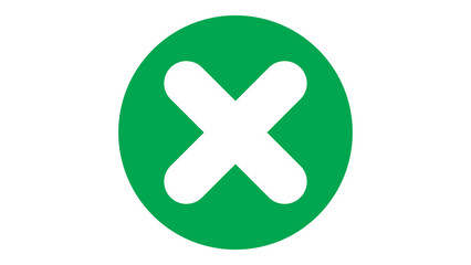 Obraz premium single flat close or delete icon.