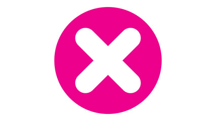 Obraz premium single flat close or delete icon.