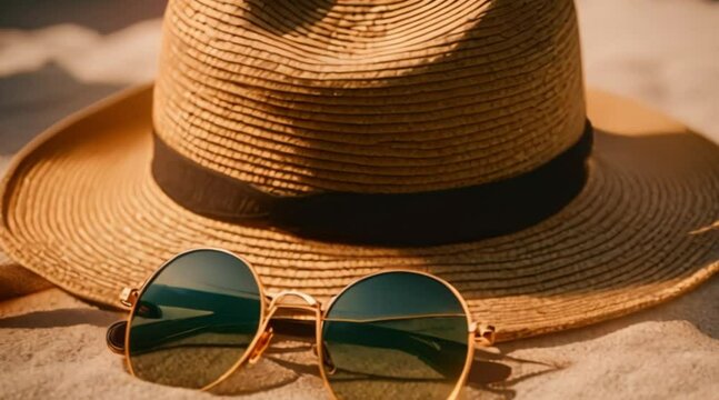 Sun hats and sunglasses chic.
