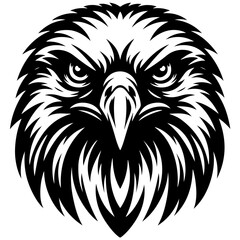 Eagle Face Silhouette front of eagle