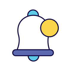 notification icon with white background vector stock illustration