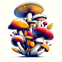 Clump of Mushrooms