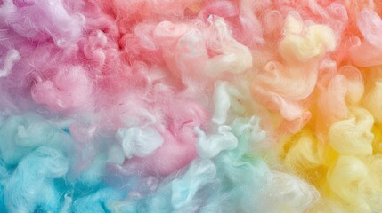 multi-colored cotton candy texture. - Powered by Adobe