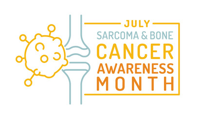 Sarcome and bone cancer awareness month in july. - 793017122