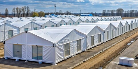 New Tents for Refugees from Ukraine Mobile Buildings