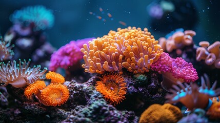 Vibrant Coral Reef Underwater Seascape Generative AI