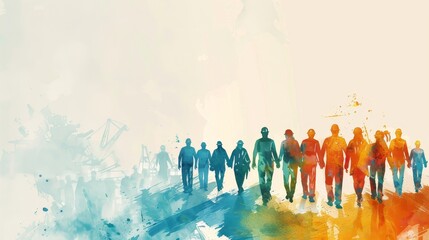  Labor Day on May watercolor style on an light abstract background poster
