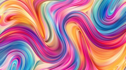 Obraz premium Abstract background with swirling color patterns in bright tones great for artistic presentations and digital media