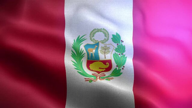 Bandera de Per&uacute;  Frontal
