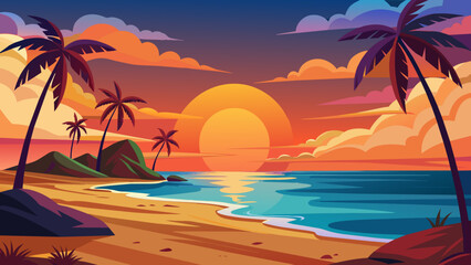 sunset-on--beach