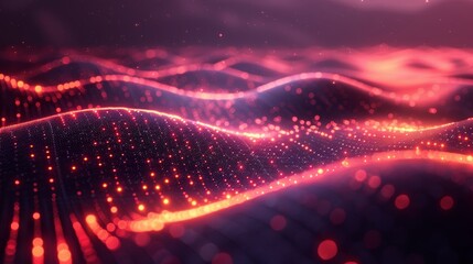 Vibrant Digital Backdrop for Technology and Multimedia Generative AI