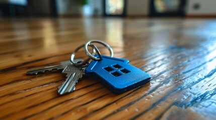 Symbolic House-Shaped Keychain for Home Security Generative AI
