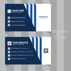 Uncommon Visiting Card Template, Vector illustration design.