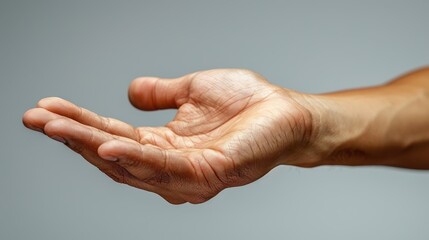 Open Outstretched Helping Hand Gesture Generative AI