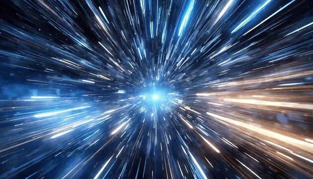 Abstract flight in space hyper jump