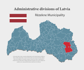 Vector map Latvia, Rezekne municipality