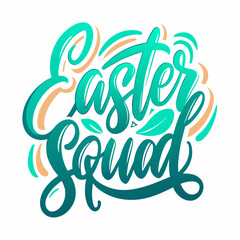 Happy Easter Day t-shirt vector illustration and calligraphy