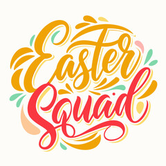 Obraz premium Happy Easter Day t-shirt vector illustration and calligraphy