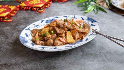 stew with vegetables