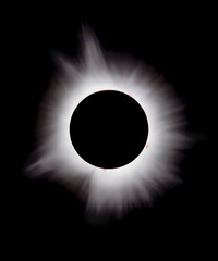 The size and nuanced details of the corona emanating from the sun is displayed during the April 8,...
