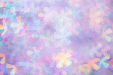 Colorful blue violet figured Bokeh Lights as Soft Pastel Background, Abstract bokeh background,...