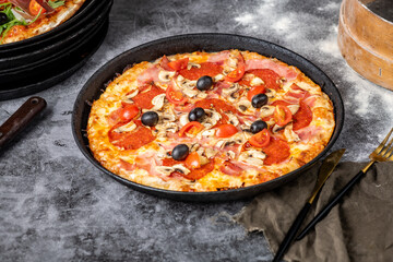 pizza in a pan