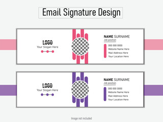 Elegant email signature design 