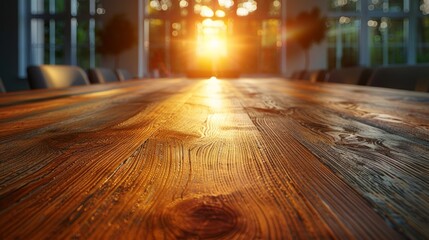 Rustic Wooden Table Perfectly Focused Generative AI - obrazy, fototapety, plakaty