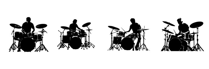 Hand drawn illustration of Drummer