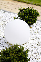 White Night lamp in the Garden
