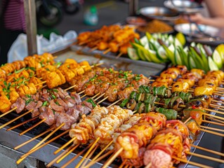 Grilled Meat and Shish Kebabs on Skewers - BBQ Delights