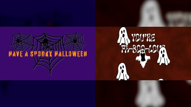 Scary Halloween Animated Drawing Title Intro Bundle