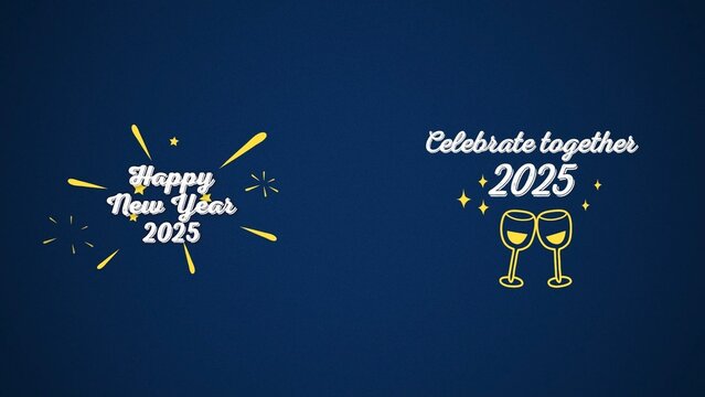 Happy New Year Fireworks Celebration Title Bundle