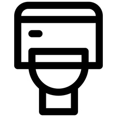 Sanitation. Editable stroke vector icon.