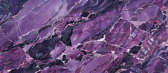 Rich mulberry purple marble with deep purple and black veins, evoking a sense of luxury and depth
