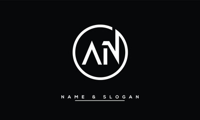 AN, NA, A, N  Abstract Letters Logo Monogram