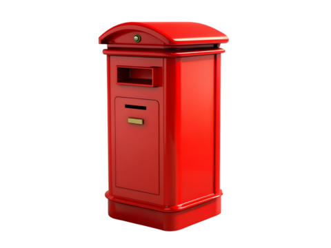 Red post box